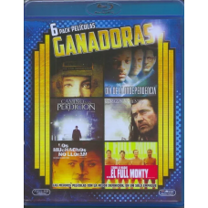 6 PACK PELÍCULAS GANADORAS (CAMINO A LA PERDICIÓN, DÍA DE LA INDEPENDENCIA, EL SILENCIO DE LOS INOCENTES, CORAZÓN VALIENTE, LOS MUCHACHOS NO LLORAN, ¡TODO O NADA!...EL FULL MONTY) BLU-RAY