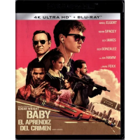 Baby Driver El Aprendiz Del Crimen Pelicula 4k Uhd + Blu-ray