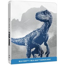  Jurassic World Fallen Kingdom STEELBOOK ( BLU-RAY + DVD ) English, Spanish and Portuguese Audio & Subtitles) IMPORT